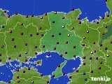 兵庫県のアメダス実況(日照時間)(2015年08月15日)