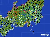 関東・甲信地方のアメダス実況(日照時間)(2015年08月16日)