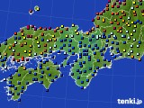 近畿地方のアメダス実況(日照時間)(2015年08月16日)