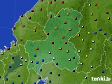 岐阜県のアメダス実況(日照時間)(2015年08月16日)