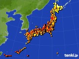 アメダス実況(気温)(2015年08月16日)