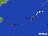 沖縄地方のアメダス実況(風向・風速)(2015年08月16日)