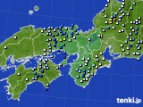 近畿地方のアメダス実況(降水量)(2015年08月17日)