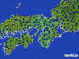 近畿地方のアメダス実況(日照時間)(2015年08月17日)