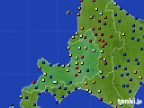 道央のアメダス実況(日照時間)(2015年08月17日)