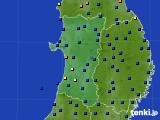 2015年08月17日の秋田県のアメダス(日照時間)
