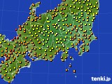 2015年08月17日の関東・甲信地方のアメダス(気温)