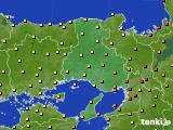 2015年08月17日の兵庫県のアメダス(気温)