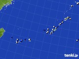 沖縄地方のアメダス実況(風向・風速)(2015年08月17日)