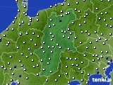 長野県のアメダス実況(風向・風速)(2015年08月17日)