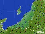 新潟県のアメダス実況(日照時間)(2015年08月18日)