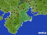 三重県のアメダス実況(日照時間)(2015年08月18日)