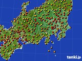 2015年08月18日の関東・甲信地方のアメダス(気温)