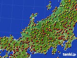 2015年08月18日の北陸地方のアメダス(気温)