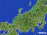 2015年08月18日の北陸地方のアメダス(風向・風速)