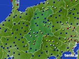 長野県のアメダス実況(日照時間)(2015年08月19日)