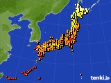 アメダス実況(気温)(2015年08月19日)