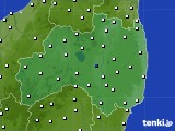 福島県のアメダス実況(風向・風速)(2015年08月19日)