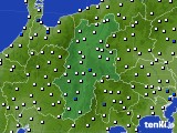 長野県のアメダス実況(風向・風速)(2015年08月19日)