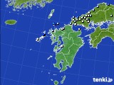 九州地方のアメダス実況(降水量)(2015年08月20日)