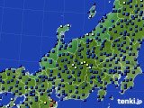 北陸地方のアメダス実況(日照時間)(2015年08月20日)