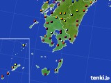 鹿児島県のアメダス実況(日照時間)(2015年08月20日)