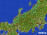 2015年08月20日の北陸地方のアメダス(気温)