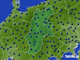 長野県のアメダス実況(日照時間)(2015年08月21日)