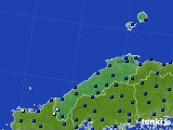 島根県のアメダス実況(日照時間)(2015年08月21日)