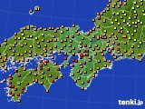 2015年08月21日の近畿地方のアメダス(気温)