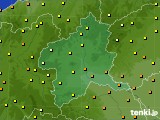 群馬県のアメダス実況(気温)(2015年08月21日)