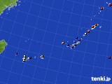 沖縄地方のアメダス実況(日照時間)(2015年08月22日)