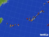 沖縄地方のアメダス実況(気温)(2015年08月22日)