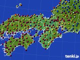 近畿地方のアメダス実況(日照時間)(2015年08月23日)