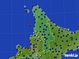 2015年08月23日の道北のアメダス(日照時間)