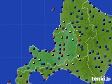 道央のアメダス実況(日照時間)(2015年08月23日)