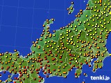 2015年08月23日の北陸地方のアメダス(気温)