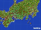 東海地方のアメダス実況(気温)(2015年08月23日)