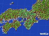 近畿地方のアメダス実況(気温)(2015年08月23日)