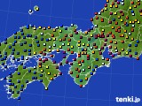 近畿地方のアメダス実況(日照時間)(2015年08月24日)