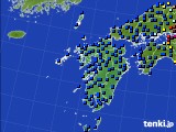 九州地方のアメダス実況(日照時間)(2015年08月24日)