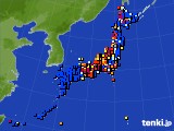 アメダス実況(日照時間)(2015年08月24日)