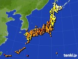 2015年08月24日のアメダス(気温)