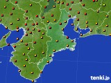 三重県のアメダス実況(気温)(2015年08月24日)