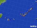 2015年08月24日の沖縄地方のアメダス(風向・風速)