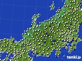 北陸地方のアメダス実況(風向・風速)(2015年08月24日)