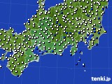 東海地方のアメダス実況(風向・風速)(2015年08月24日)