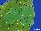 福島県のアメダス実況(風向・風速)(2015年08月25日)