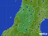山形県のアメダス実況(風向・風速)(2015年08月25日)