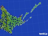 道東のアメダス実況(日照時間)(2015年08月26日)